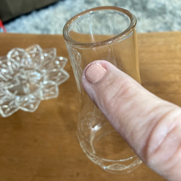 Vintage Small Federal Glass Mini Hurricane Fairy Lamp - Picture 10 of 15